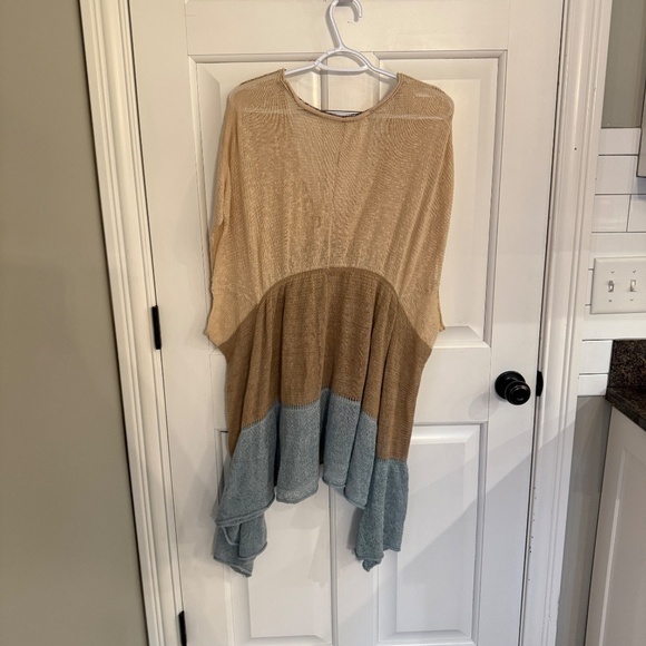 Free People Colorblock Sleeveless Sweater 31947 - Picture 6 of 7